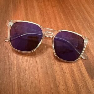 Kenneth Cole Reaction Crystal Blue Mirror Sunglasses